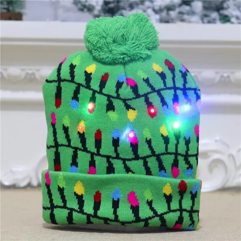 New Cross-Border Christmas Knitted Wool Hats for Adults & Kids - Image 14