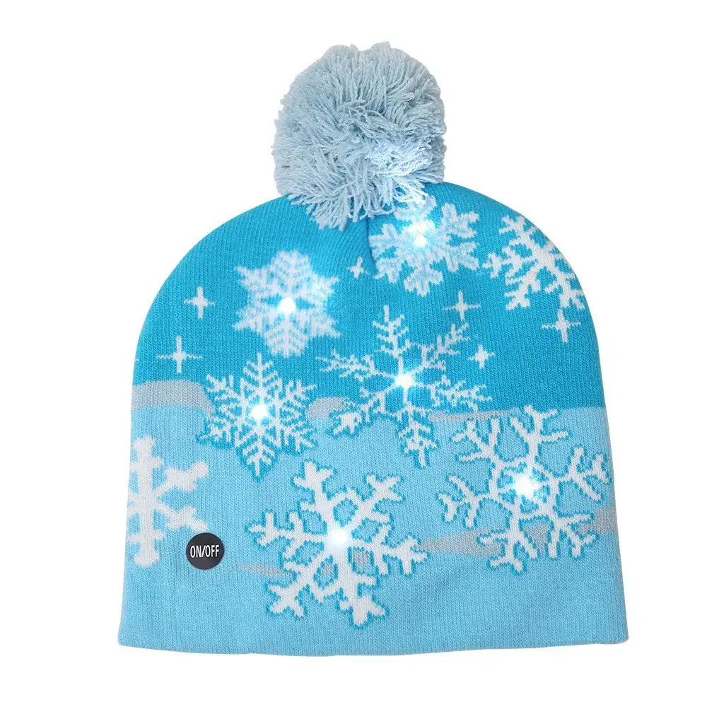 New Cross-Border Christmas Knitted Wool Hats for Adults & Kids - Image 17