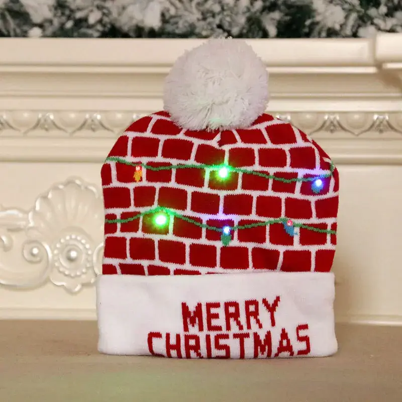 New Cross-Border Christmas Knitted Wool Hats for Adults & Kids - Image 5