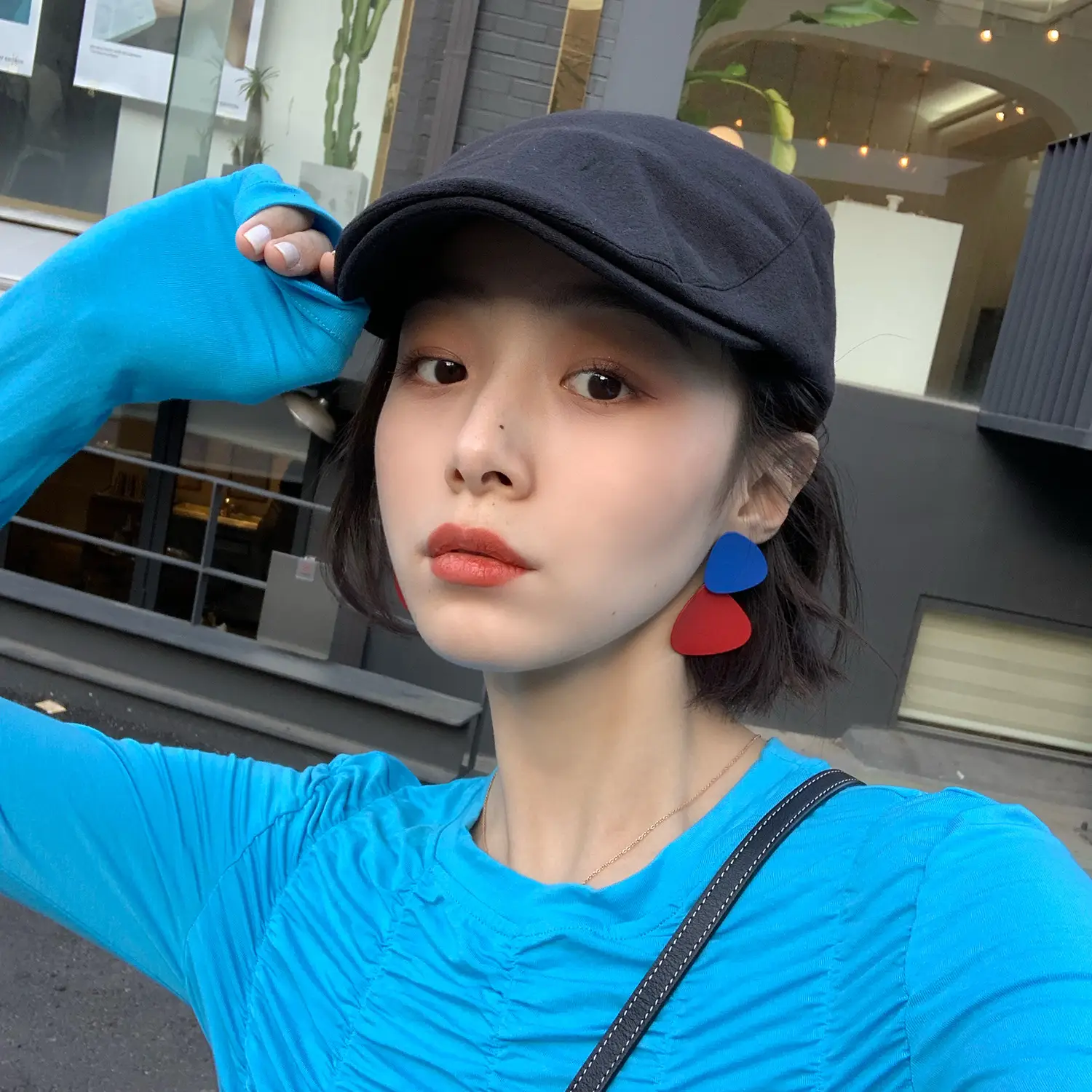 Women's Retro Forward Hat Summer Peaked Cap Mona