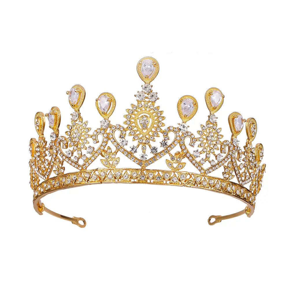 Korean Mori Princess Zircon Crown for Bridage & Travel