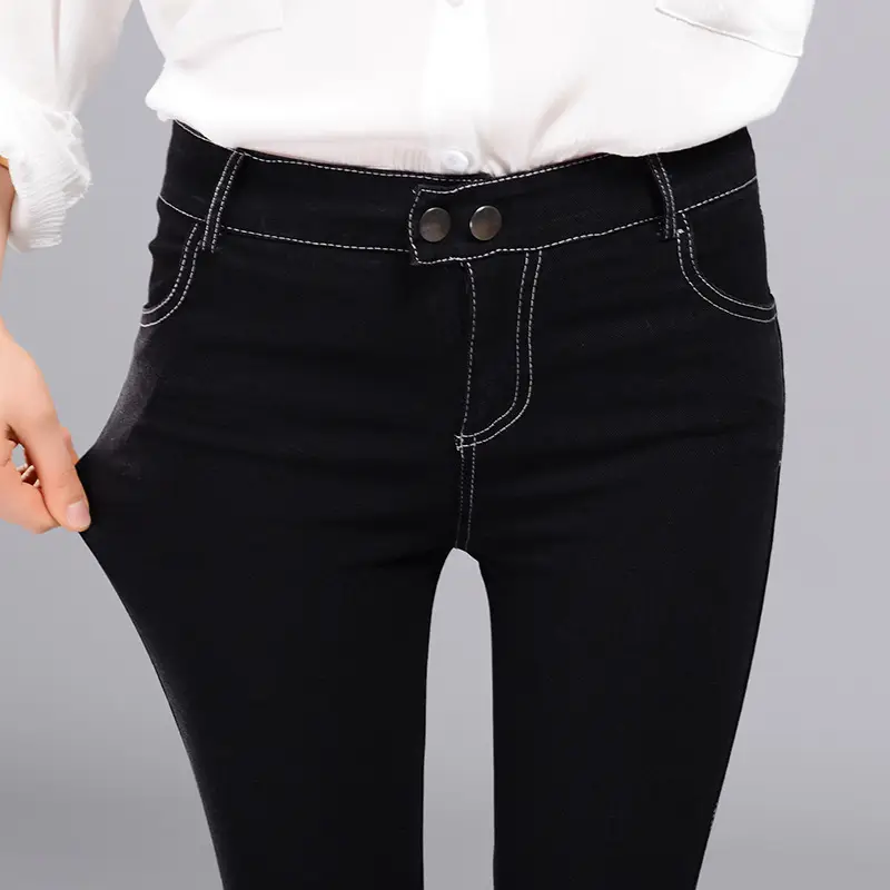 2022 Black High Waist Skinny Leggings Women