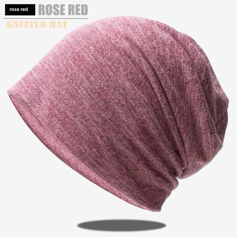 New Pink Knitted Beanie for 4 Seasons - Image 4