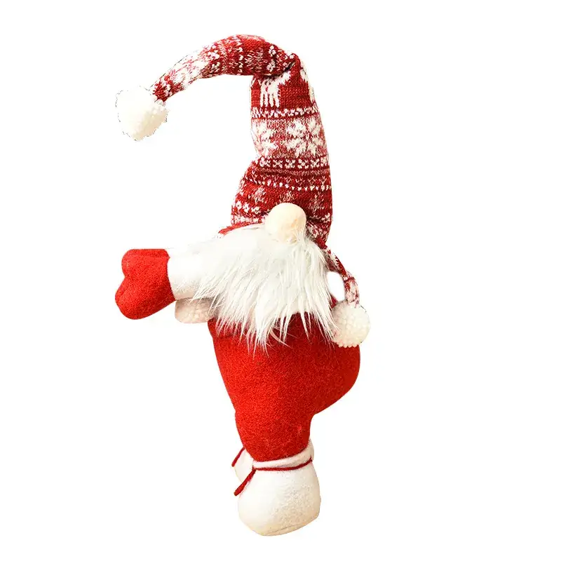 Christmas Santa Doll with Tie Rope Curtain Buckle Faceless Doll - Image 7