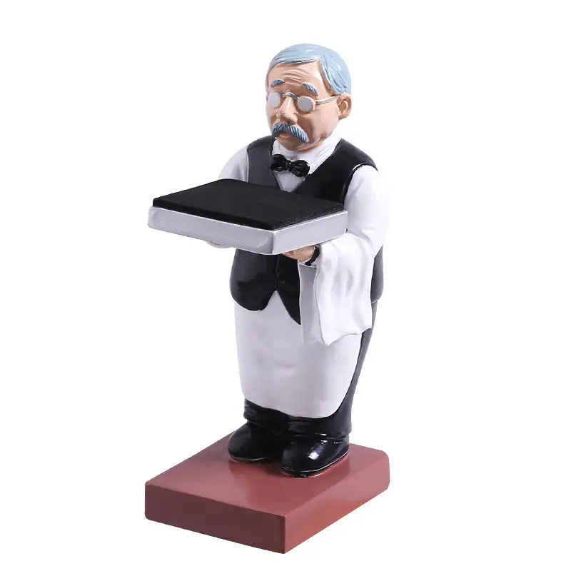 Grandpa Robot Watch Stand White Gold Decorative Display