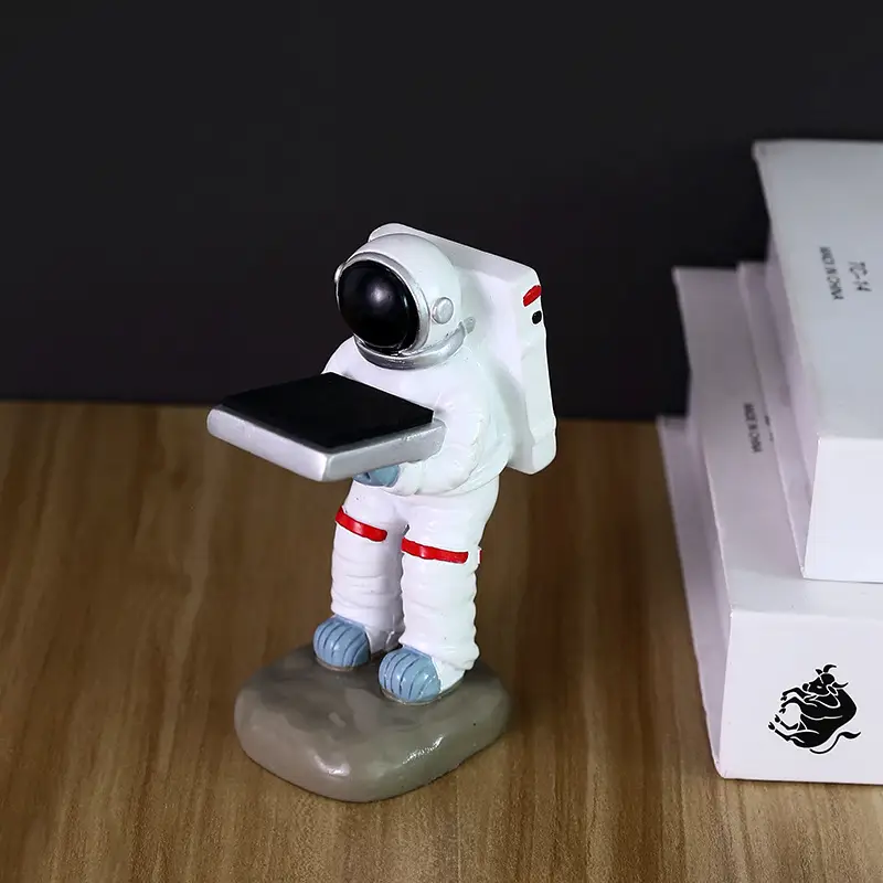 Grandpa Robot Watch Stand White Gold Decorative Display