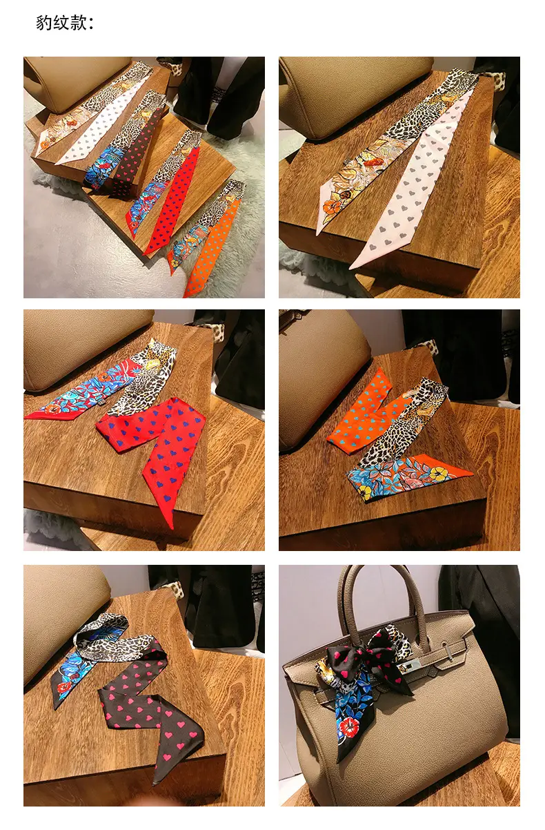 Women's Multi-color Silk Twill Scarves for Women — feature 15