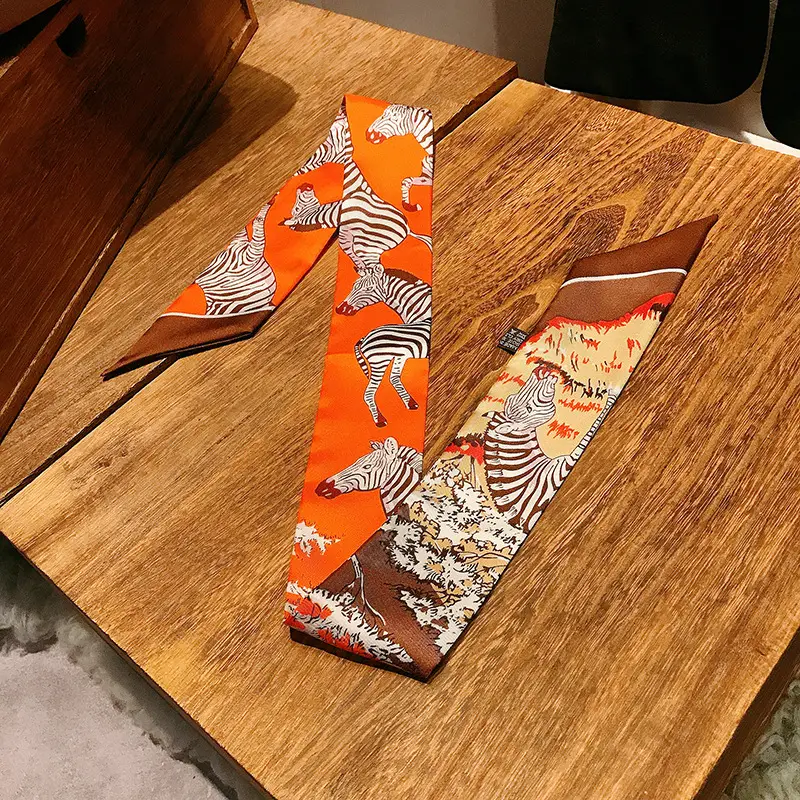 Women's Multi-color Silk Twill Scarves for Women