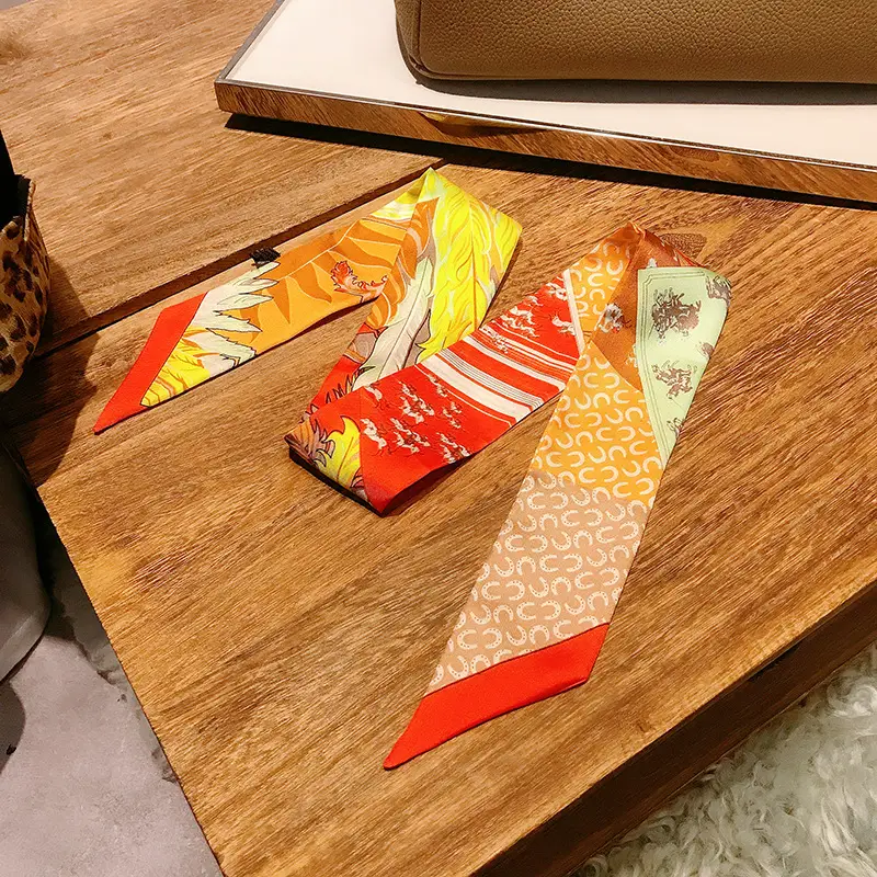 Women's Multi-color Silk Twill Scarves for Women