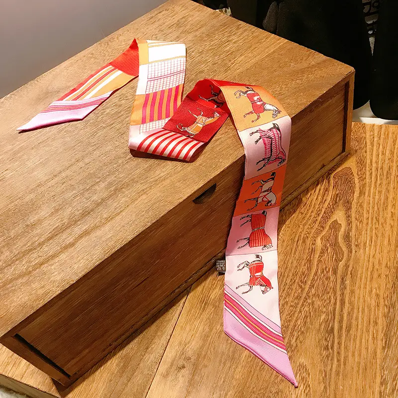 Women's Multi-color Silk Twill Scarves for Women