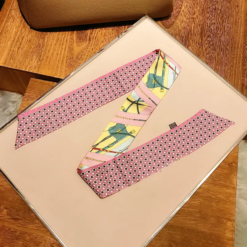 Women's Multi-color Silk Twill Scarves for Women