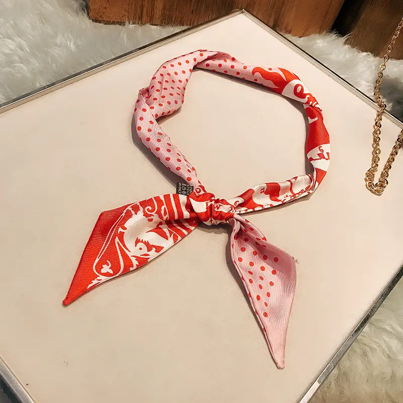Women's Multi-color Silk Twill Scarves for Women