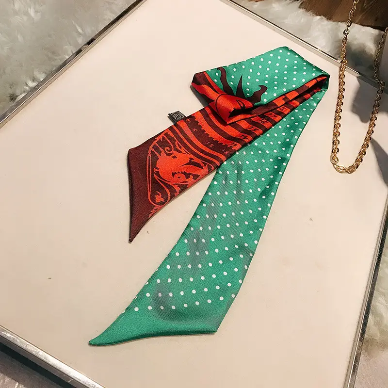Women's Multi-color Silk Twill Scarves for Women