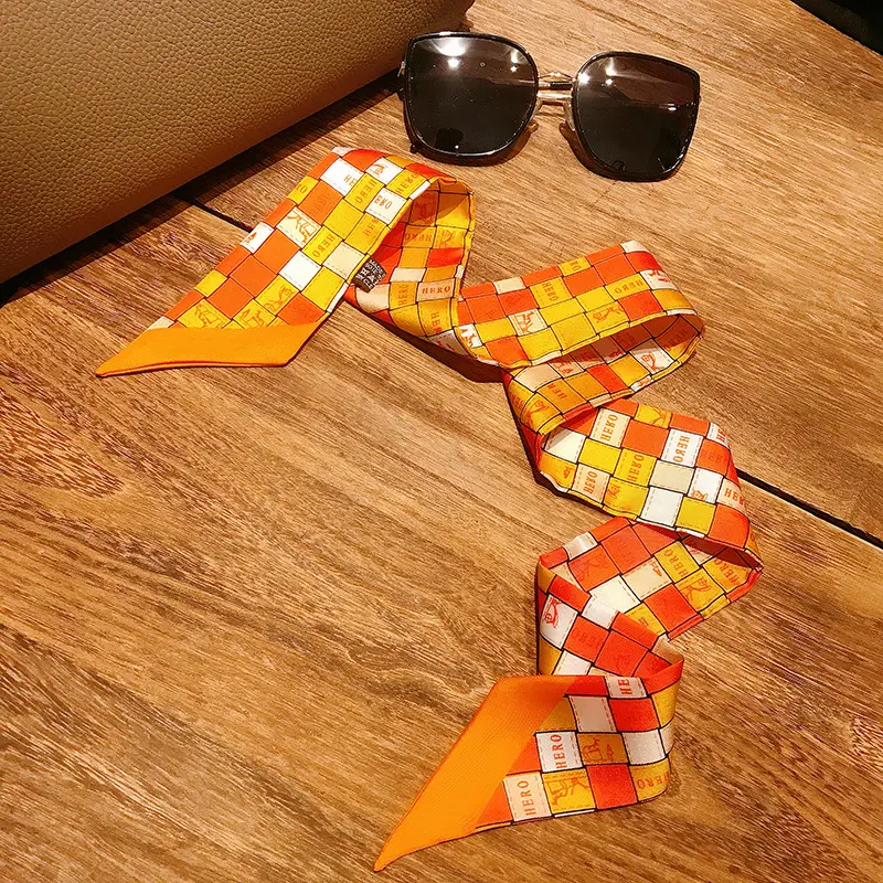 Women's Multi-color Silk Twill Scarves for Women