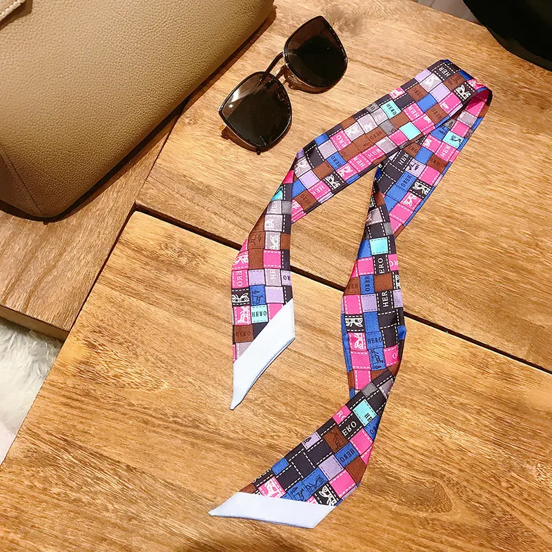 Women's Multi-color Silk Twill Scarves for Women
