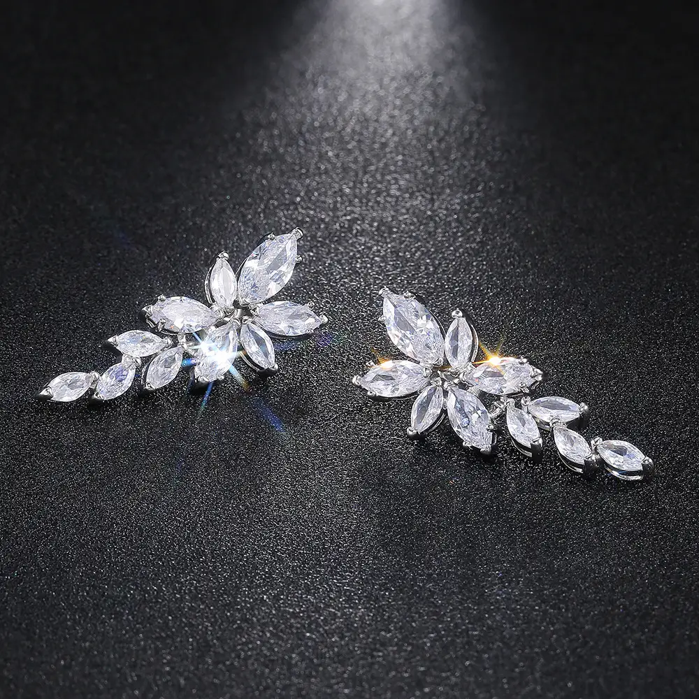 Water Drop Zircon Earrings for Women Cross Border - Image 2