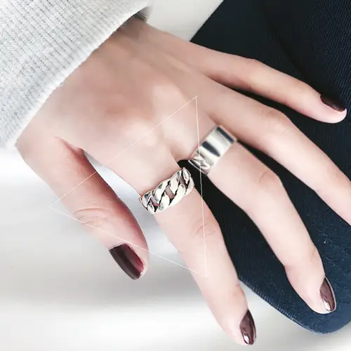 925 Sterling Silver Star Ring for Women Men - Image 5