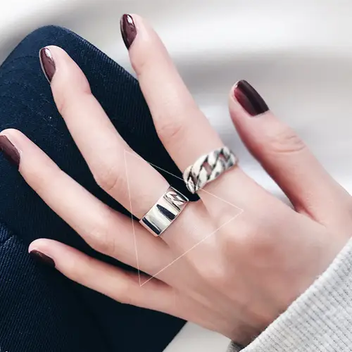 925 Sterling Silver Star Ring for Women Men - Image 6