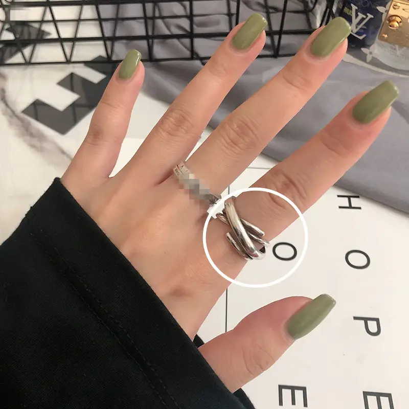 925 Sterling Silver Star Ring for Women Men - Image 2