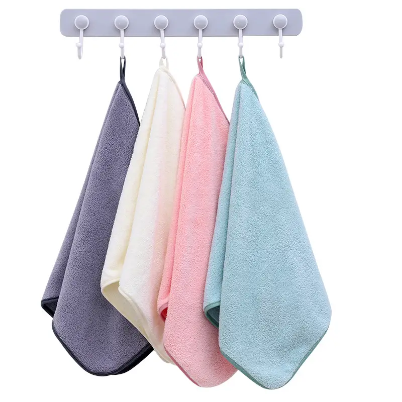 Coral Velvet Bath Towel Absorbent White - Image 9
