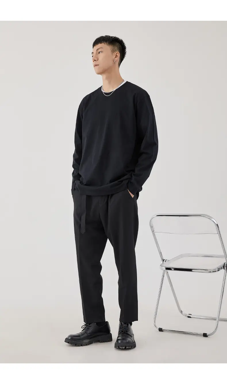 Men Long Sleeve T-Shirt White Base Cotton 3XL — feature 31