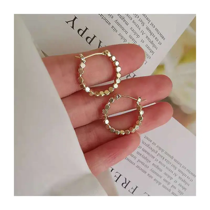 New Korean Dongdaemun Earrings Elegant Internet Celebrity Ins Ear Buckle Personalized Metal Geometric Earrings Wholesale Supply - Image 5