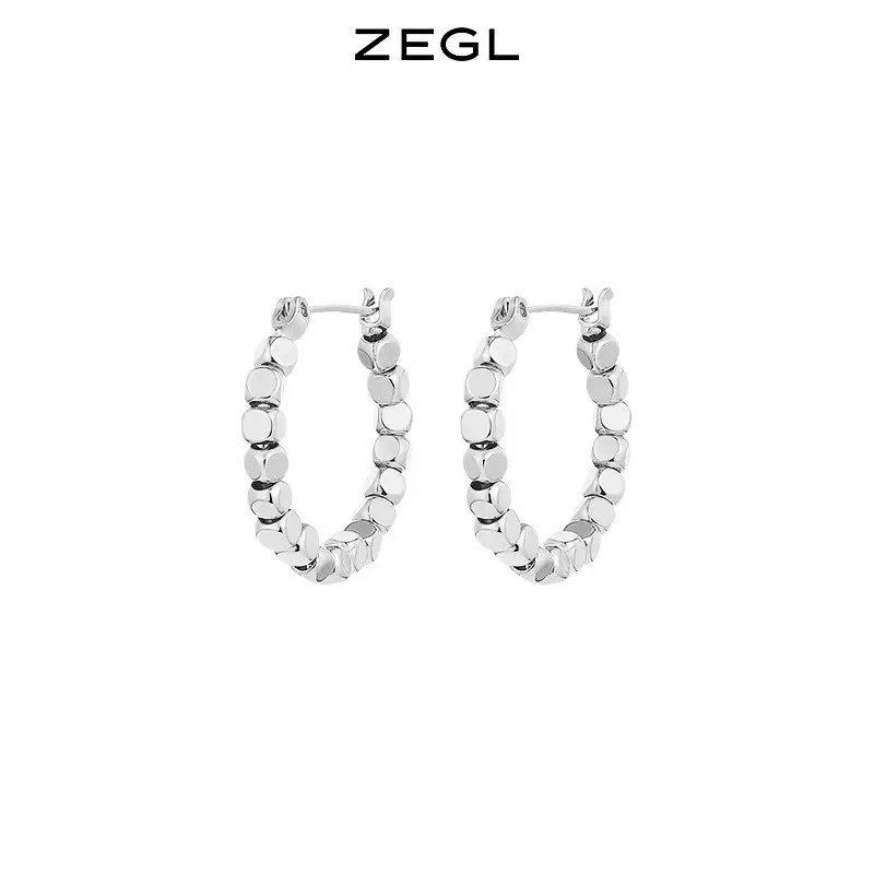 New Korean Dongdaemun Earrings Elegant Internet Celebrity Ins Ear Buckle Personalized Metal Geometric Earrings Wholesale Supply - Image 2