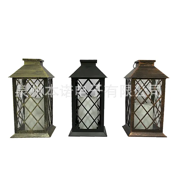 Wooden Solar Garden Lantern for Outdoor Decor