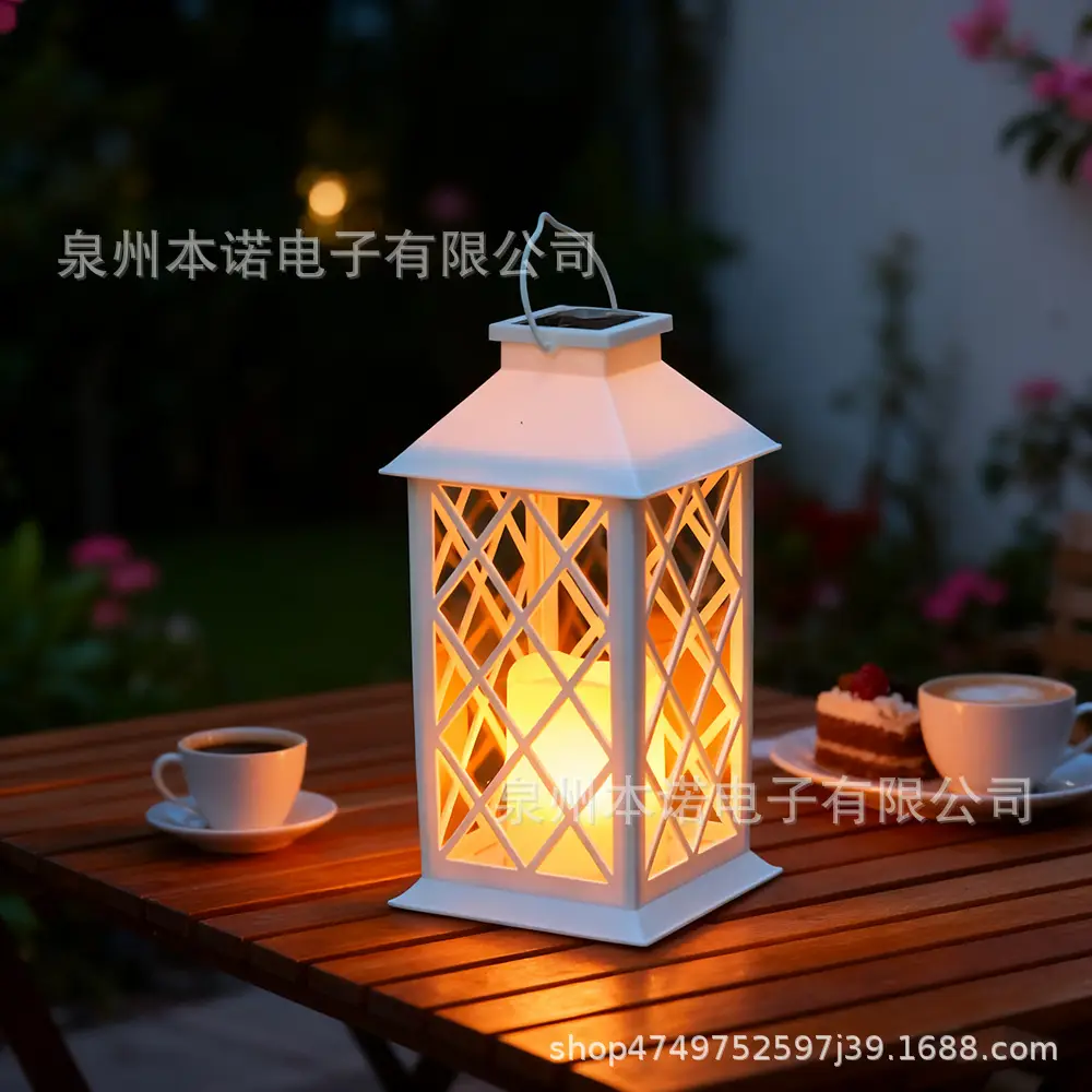Wooden Solar Garden Lantern for Outdoor Decor — feature 11