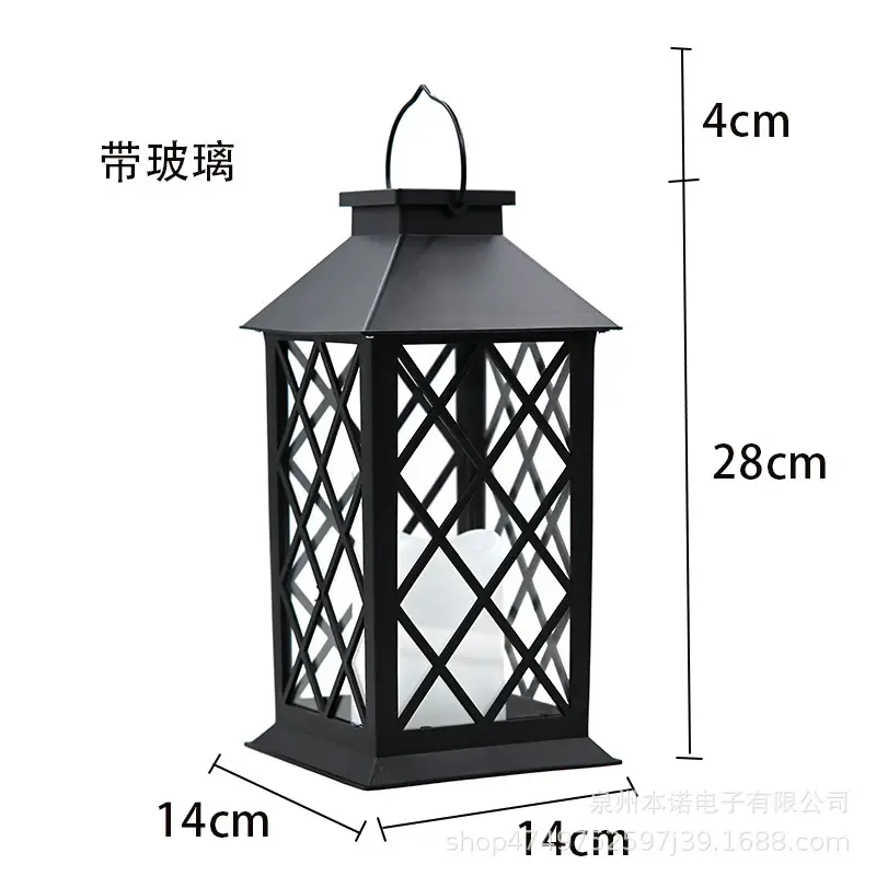 Wooden Solar Garden Lantern for Outdoor Decor — feature 2