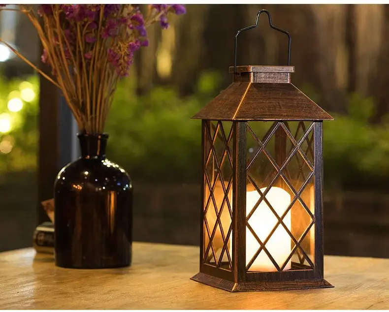 Wooden Solar Garden Lantern for Outdoor Decor — feature 8
