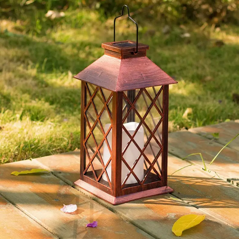 Wooden Solar Garden Lantern for Outdoor Decor — feature 9