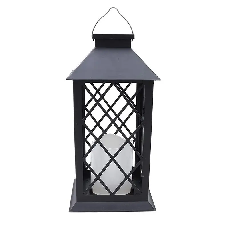 Wooden Solar Garden Lantern for Outdoor Decor