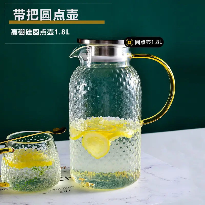 Flanged Crystal Water Kettle Cup 400ml Daifa - Image 8