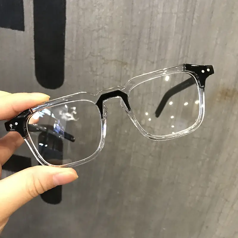 Black Square Frame Glasses for Men Women 2024 Anti-Blue Light - Image 5