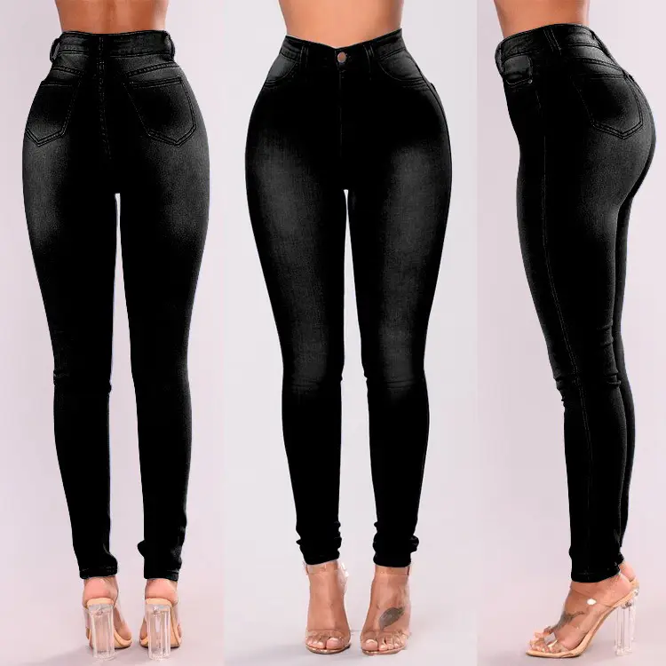 Slim Fit Denim Leggings Women Blue Light Dark Wash