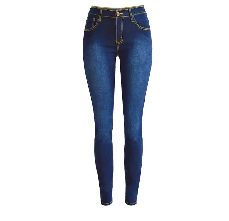 Slim Fit Denim Leggings Women Blue Light Dark Wash