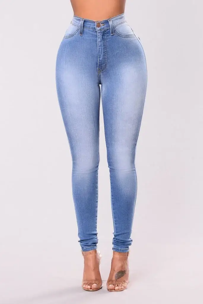 Slim Fit Denim Leggings Women Blue Light Dark Wash — feature 15