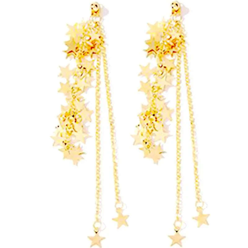 Five-Pointed Star Chain Pendants Pure Copper Gold Silver — feature 15