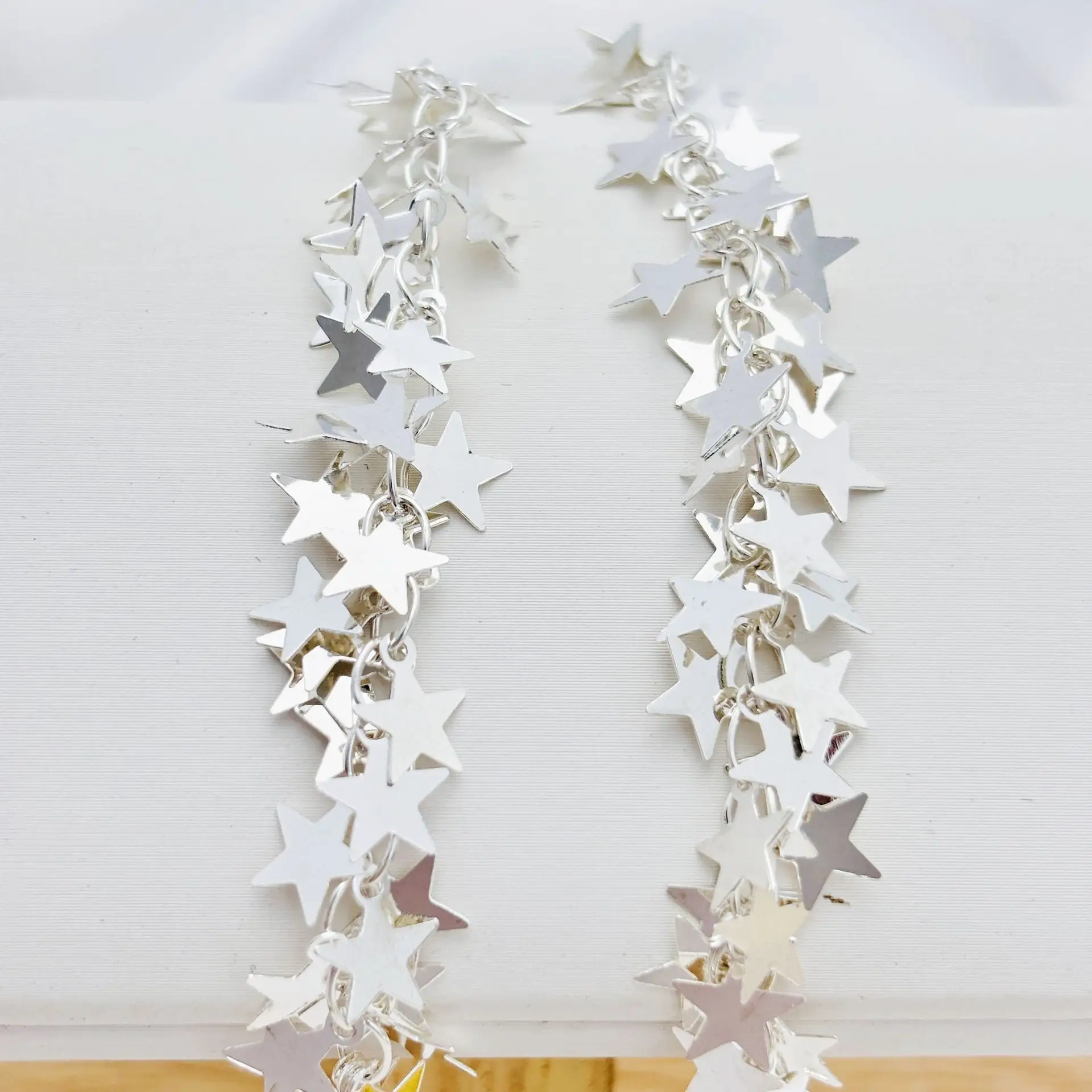 Five-Pointed Star Chain Pendants Pure Copper Gold Silver - Image 3