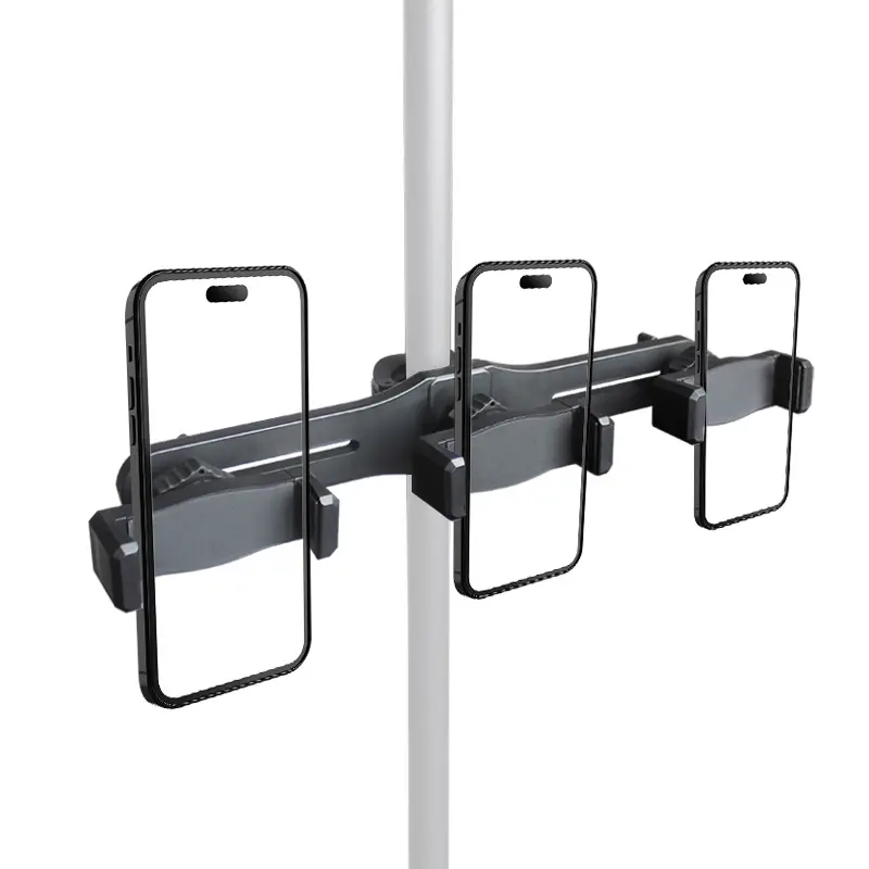 Dual Phone Holders for Live Streaming & Streaming Light Accessory Clamp - Image 11