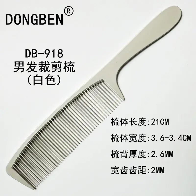Men's Retro Oil Comb 902 Black 19cm - Image 21