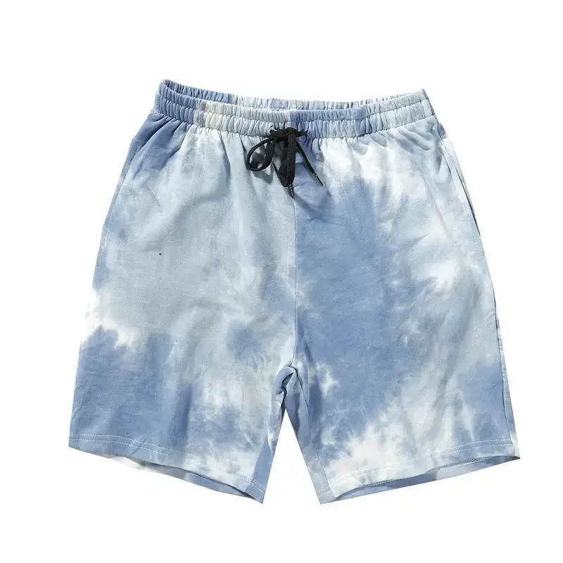 Men Tie-Dye Camo Shorts White Pink Wholesale