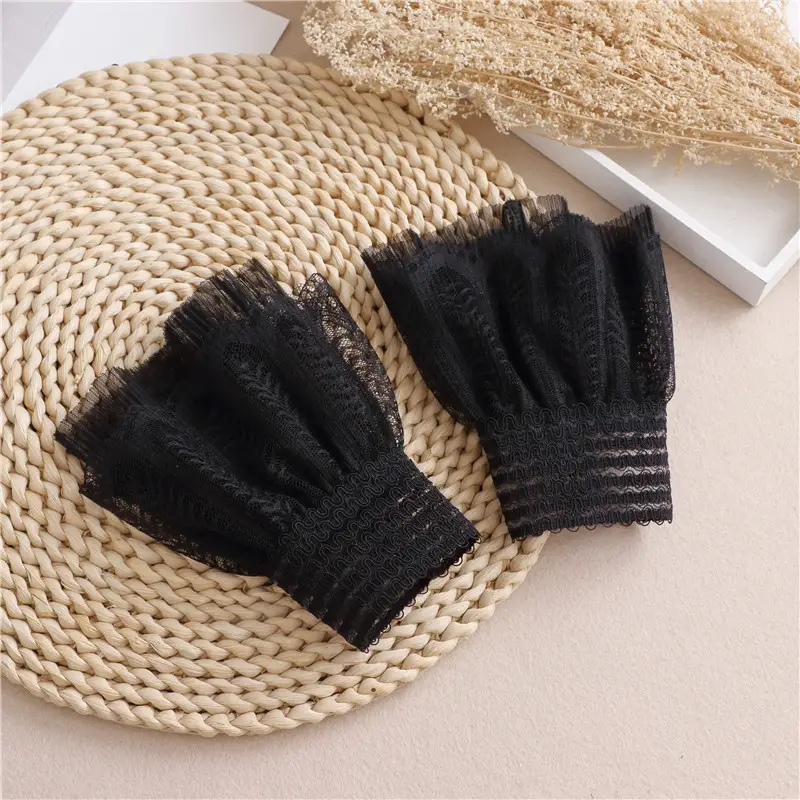 Mesh Lace Accessories for Women Black White - Image 4