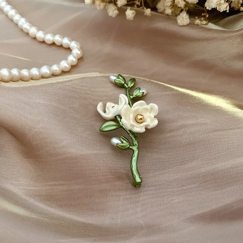 Wholesale Mori Style Vintage Pearl Brooch for Women - Image 5