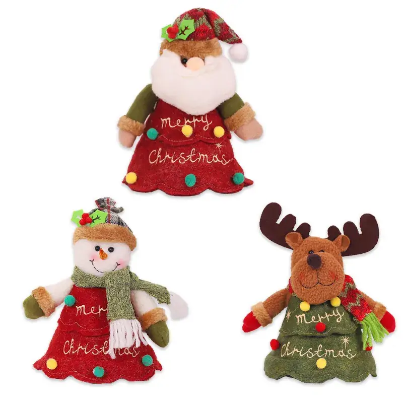 Christmas Elf Doll with Pinecone Decor - Image 8