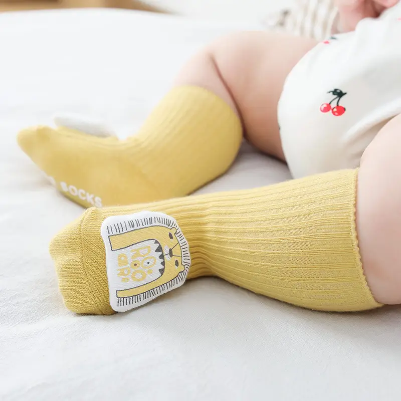 Autumn Winter Cartoon Cat Socks Non Slip Mid Calf