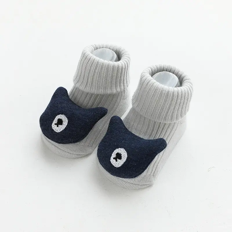 Autumn Winter Cartoon Cat Socks Non Slip Mid Calf