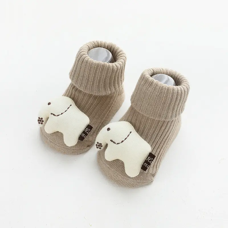 Autumn Winter Cartoon Cat Socks Non Slip Mid Calf