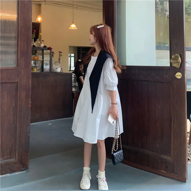 Korean Women's New Collar Triangle Shawl Outer Suit